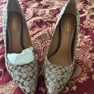 Coach Brown Elegant Heels